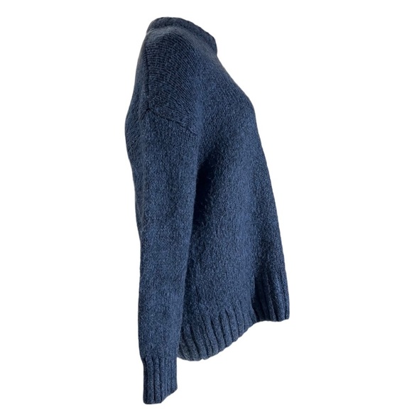 Urban Outfitters Women Heather Blue Knit Sweater Sz S Oversized Slouchy Crew - Picture 4 of 12